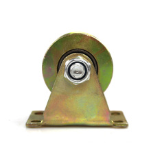 2  inch U type colorful steel pulley casters